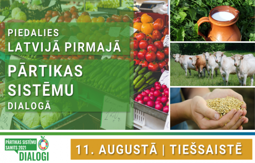 Latvijā pirmais Pārtikas sistēmu dialogs – jau rīt!