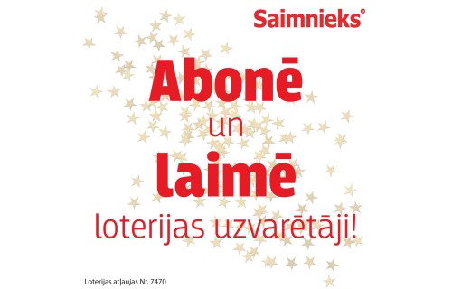 "Abonē un laimē" loterijas uzvarētāji!