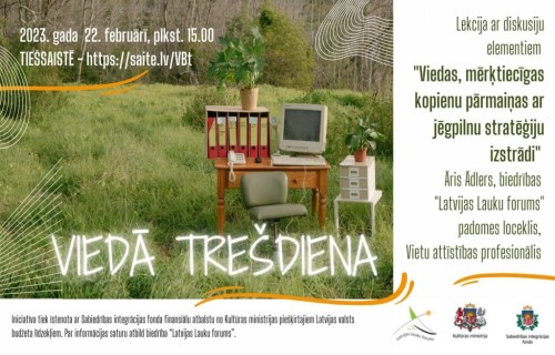 Viedā trešdiena | 22.02. plkst. 15.00 TIEŠSAISTĒ!