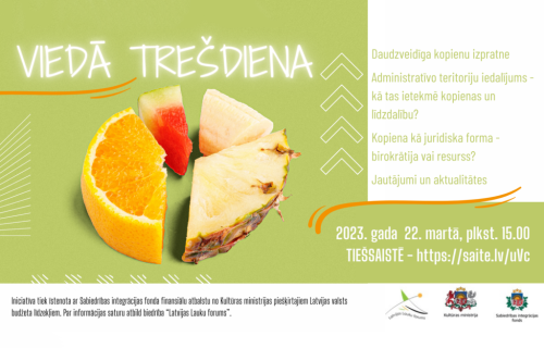 Viedā trešdiena | 22.03. plkst. 15.00 TIEŠSAISTĒ