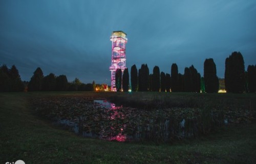 Aprīlī krāšņi iemirdzēsies LVM Kalsnavas arborētuma skatu tornis