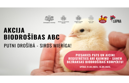 Putni drošībā – sirds mierīga! Piesakies akcijai “Biodrošības ABC”!