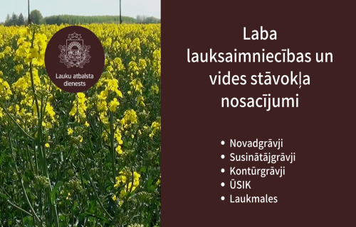 Laba lauksaimniecības un vides stāvokļa nosacījumi un Zaļās joslas.