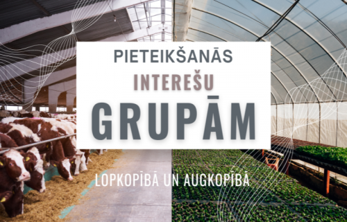 Izsludina pieteikšanos interešu grupām augkopībā un lopkopībā