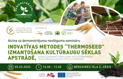 Aicinām uz semināru par “Thermoseed” metodes izmantošanu laukaugu sēklas apstrādē