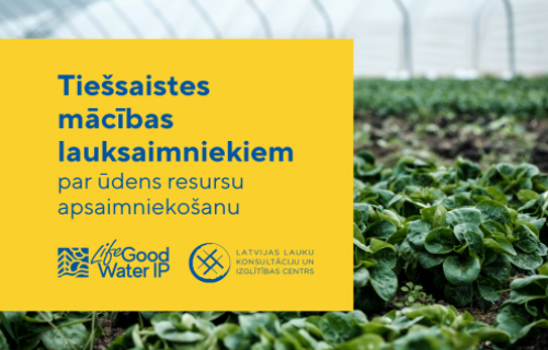 Mācības lauksaimniekiem par ūdens resursu apsaimniekošanu