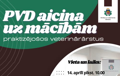 PVD aicina praktizējošos veterinārārstus uz mācībām