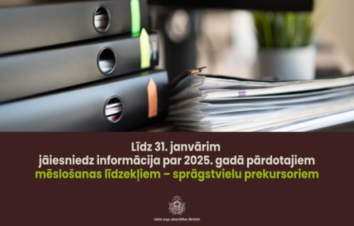 Līdz 31.janvārim jāiesniedz informācija par 2025. gadā pārdotajiem mēslošanas līdzekļiem – sprāgstvielu prekursoriem