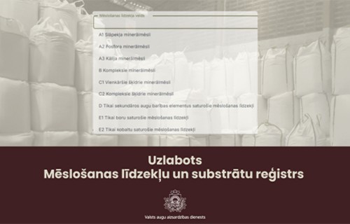 Uzlabots Mēslošanas līdzekļu un substrātu reģistrs