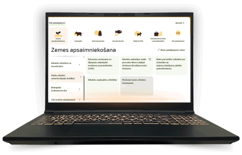 Kā atrast pakalpojumus jaunajā EPS dizainā?